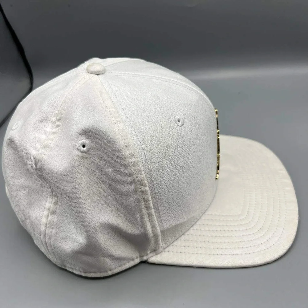 Air Jordan‎ Hat Men White Cement Elephant Gold Metal Jumpman Snap Back Cap
